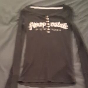 Aeropostale Charcoal Long Sleeve Top